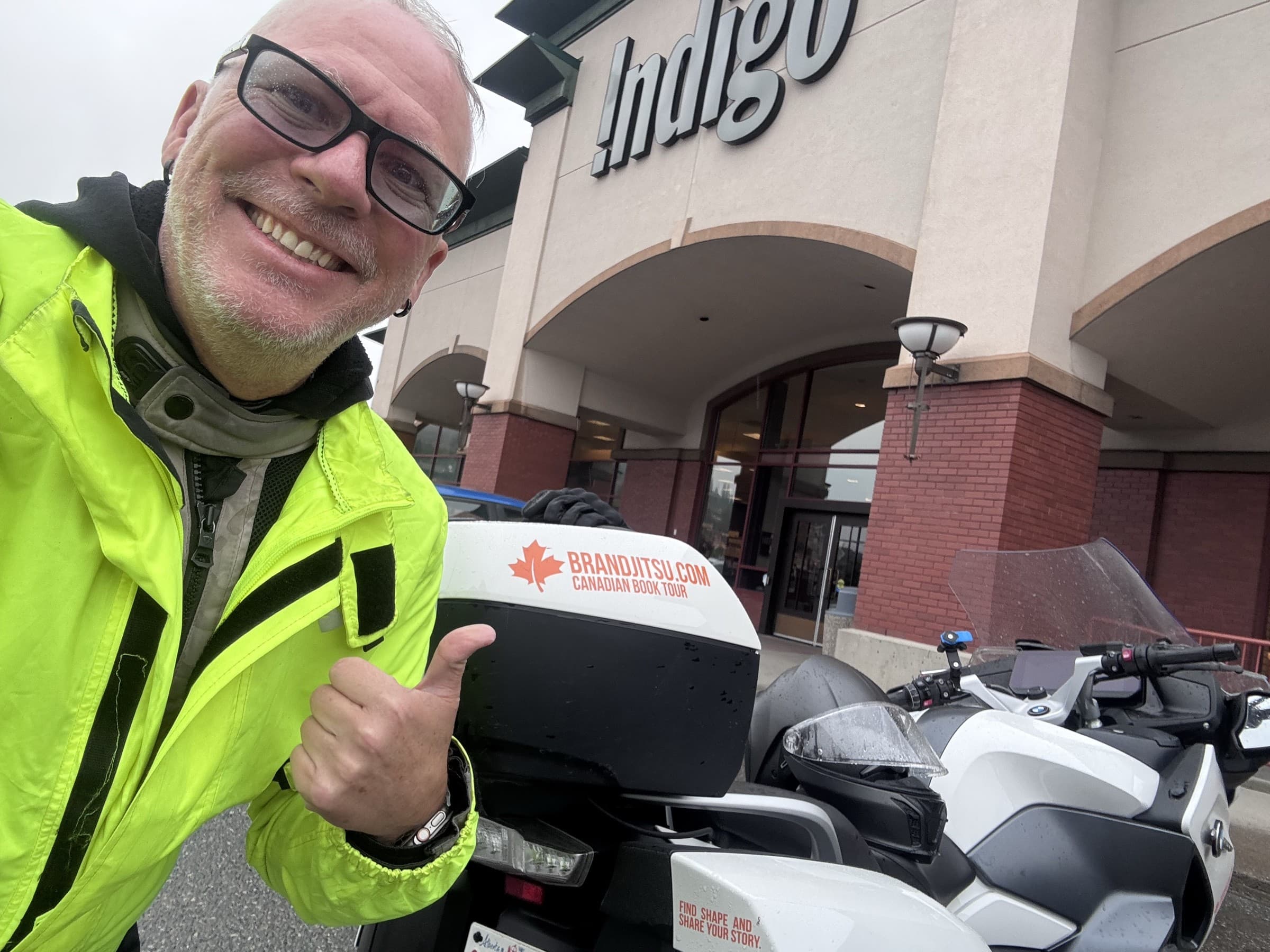 Michael Dargie at Indigo Kamloops on the BrandJitsu™ BC Book Tour